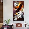 (40*70cm)Eagle Wolf - Full Round Drill Diamond Painting