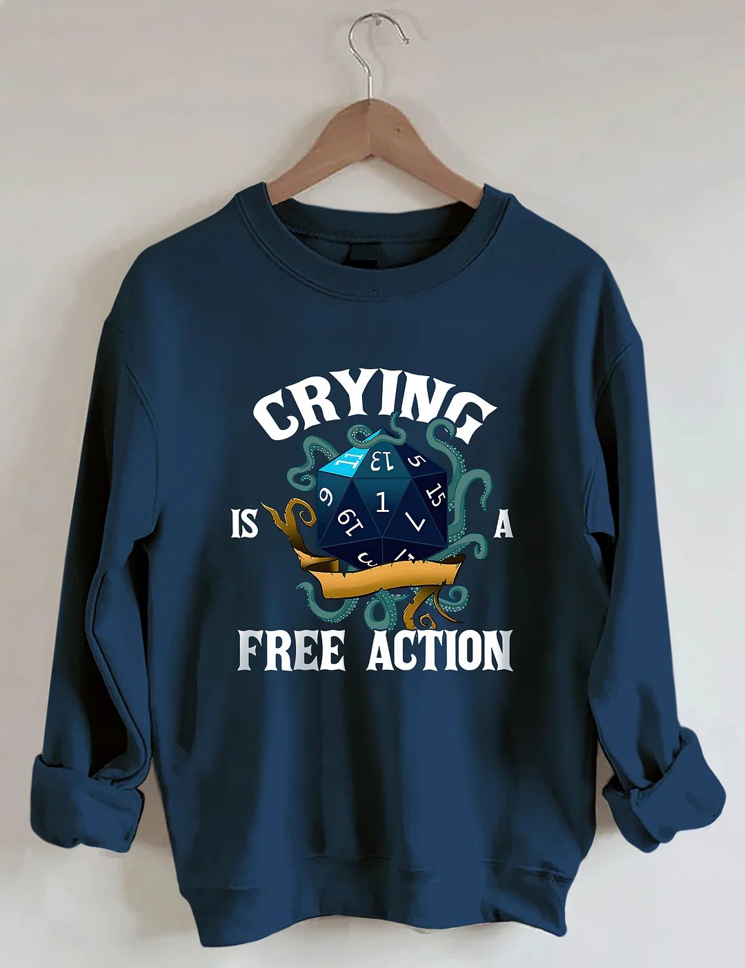 Crying Is A Free Action Sweatshirt
