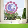 DIY Diamond Painting Suncatcher Hanging Pendant Kit(Cat Flower on Moon )