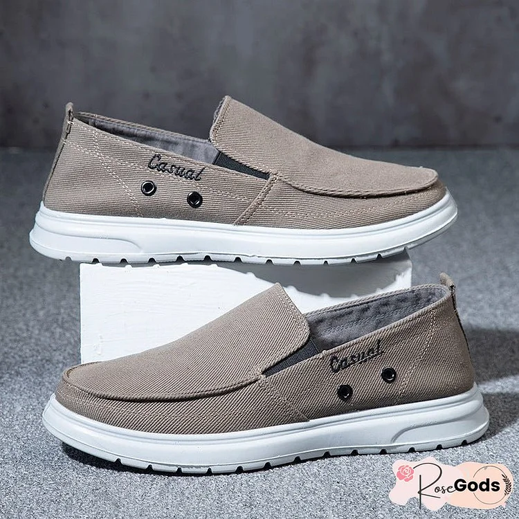 Popular Men's Lightweight Soft Sole Dad Canvas Shoes