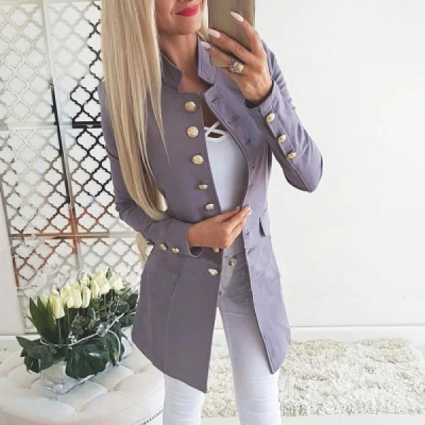 Fashion Single-Breasted Slim Suit Jacket
