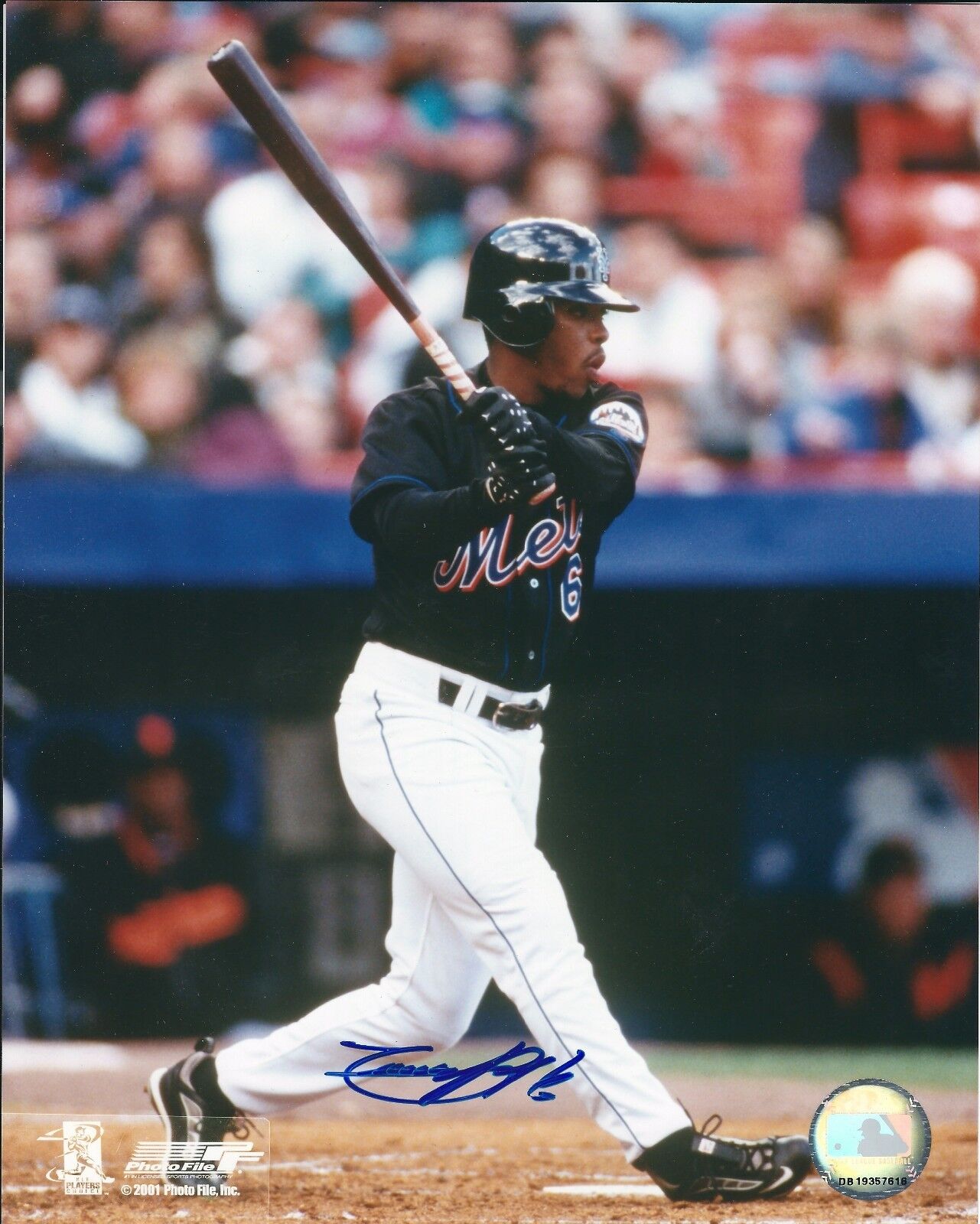 Signed 8x10 TIMO PEREZ New York Mets Photo Poster painting - COA