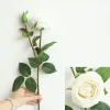 Real Touch Moisture 6.8cm Stem Round Blush Rose Luxe Artificial Flower