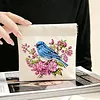 Diamond Painting Flower and Bird PU Storage Bag Coin Purse