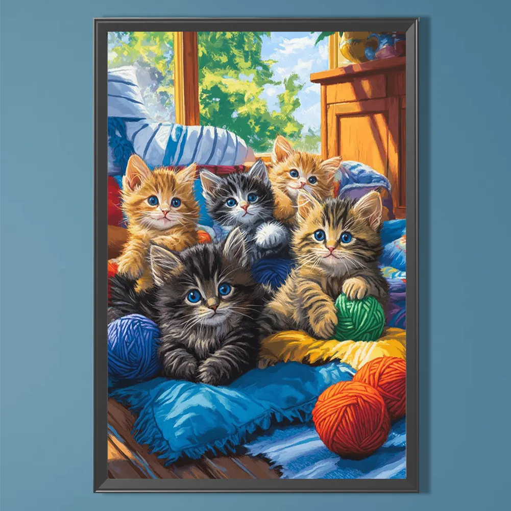 Diamond Painting - Full Round Drill - Cat(Canvas|40*60cm)