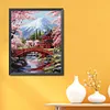 Snow Mountain And Plum Blossom-14CT Stamped Cross Stitch 45*55cm/17.72*21.65in tapestrymarket
