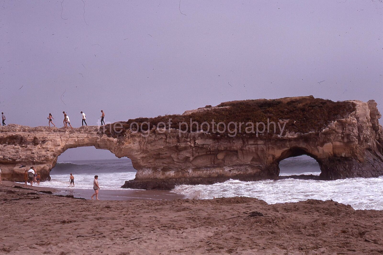 NATURAL BRIDGE Vintage 35mm FOUND SLIDE TransparencyPhoto Poster painting 02 T 2