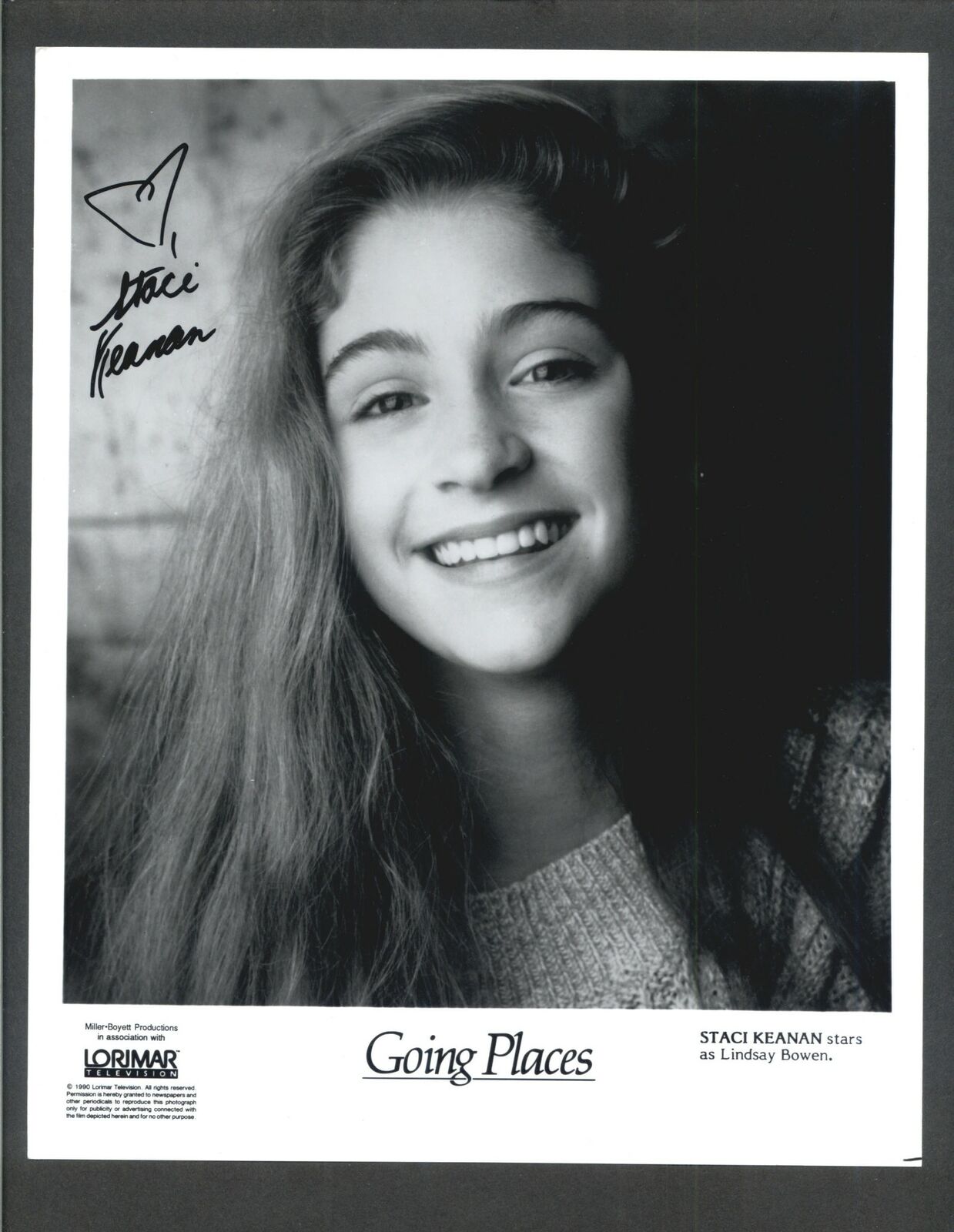 Staci Keanan - Signed Autograph Movie Still - Going Places