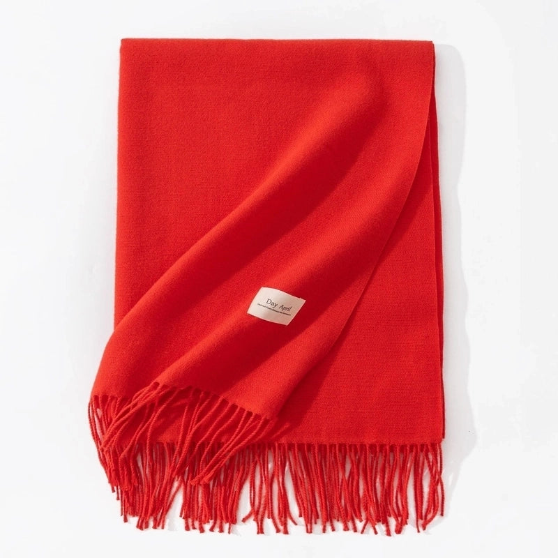 Scarf Winter Warm Windproof Shawl Women’s High-end Korean Style Women’s Cashmere Scarf