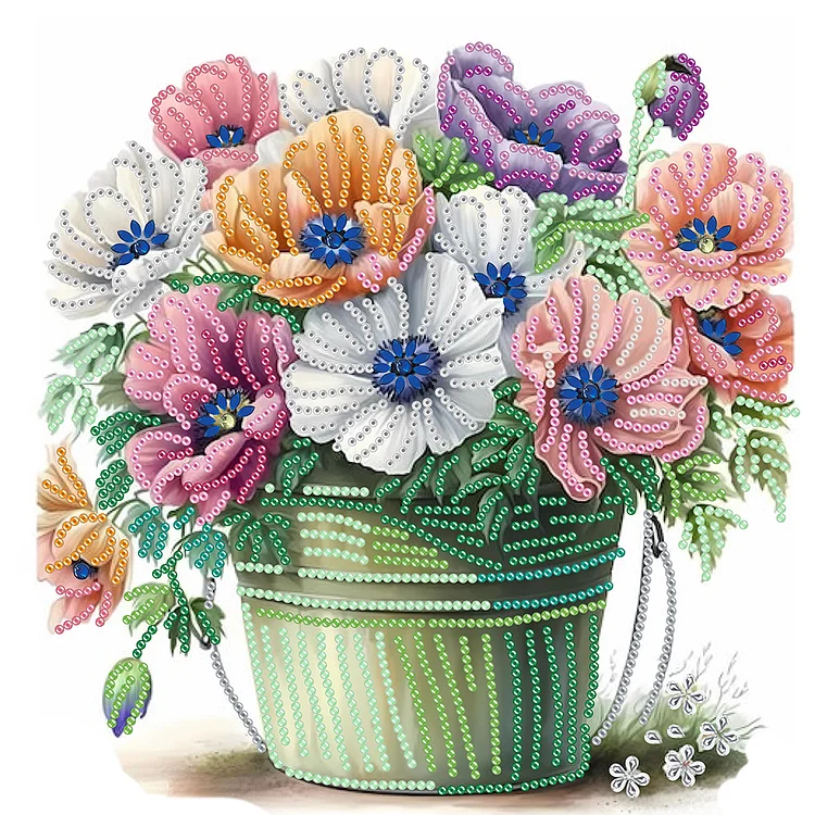 Partial Drills Special-shaped Drill Diamond Painting - Flowers And Plants -  30*30cm