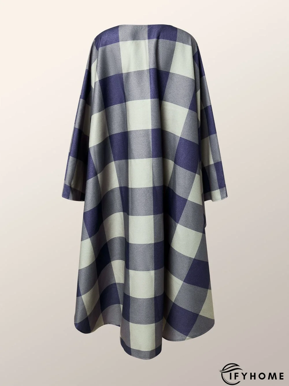 Loose Plaid Urban Overcoat | IFYHOME