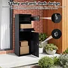 [US Local Warehouse] Galvanized Steel Large Package Drop Boxes Anti-Theft Lockable for Porch Curbside