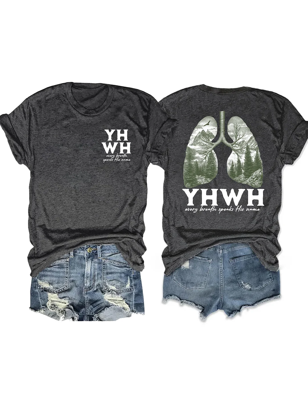 Yhwh Lungs Christian T-shirt