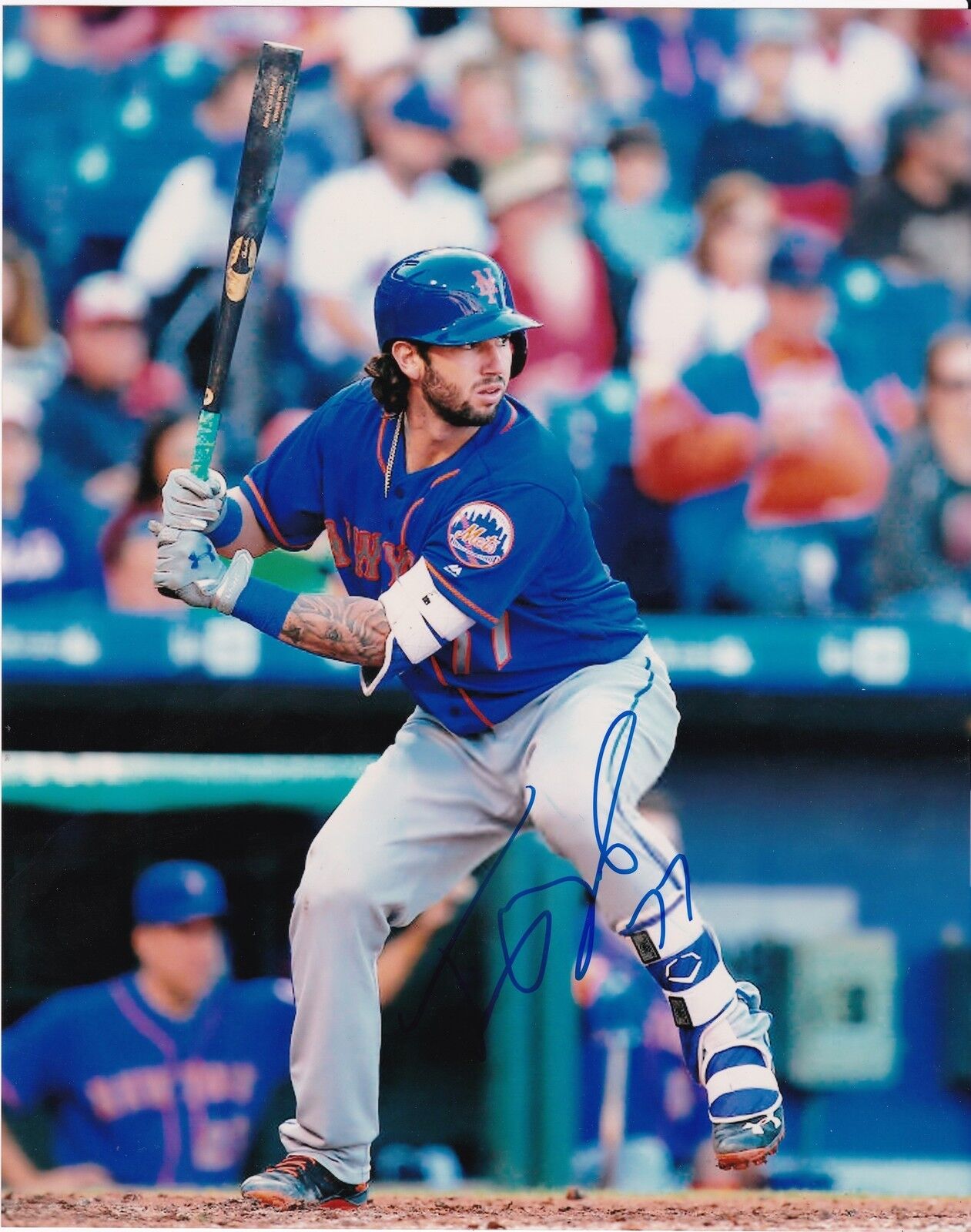 TOMAS NIDO NEW YORK METS ACTION SIGNED 8x10