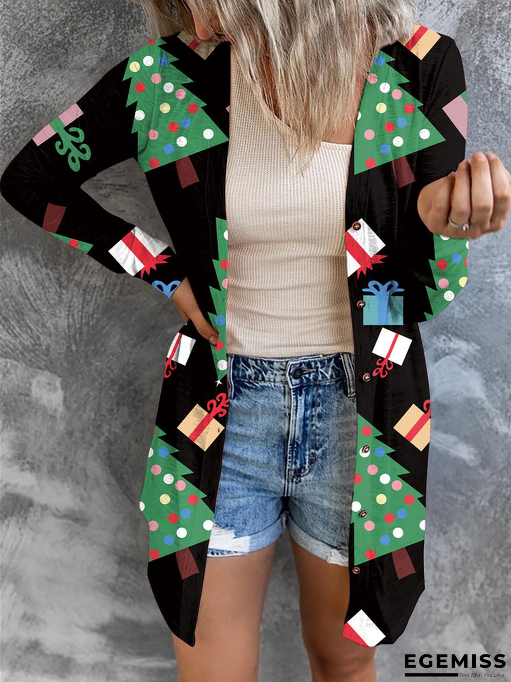 Casual Christmas Snowman Outerwear | EGEMISS