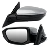 MOFOAP Driver Side Mirror Compatible With 2016 2017 2018 2019 2020 2021 Honda Civic Coupe Sedan Hatchback,Mirror with Power Glass,Non-Heated,Manual Folding(Silvery)