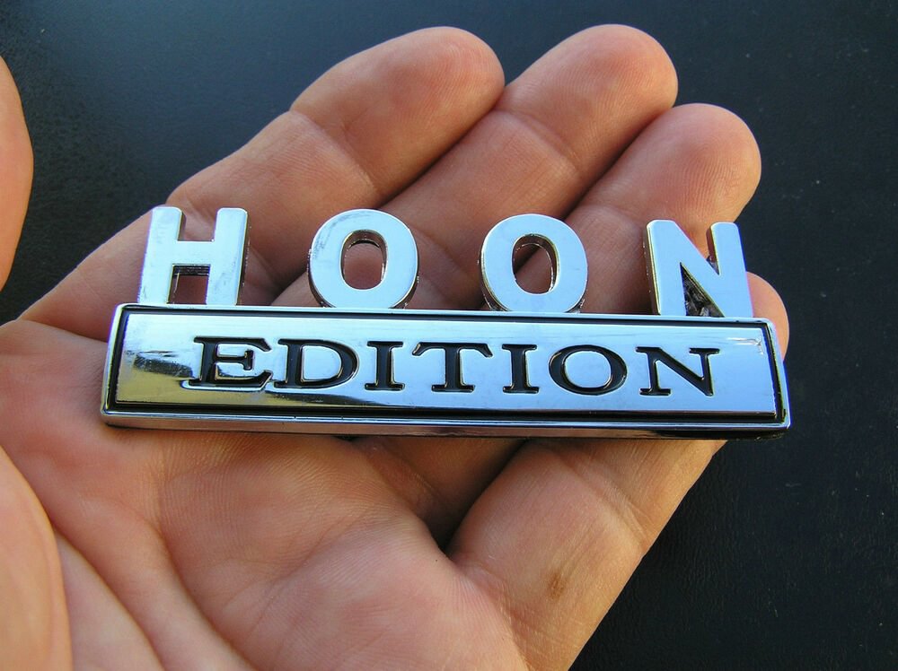 HOON EDITION CAR BADGE Chrome Metal Emblem