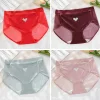 Men's ice silk sexy mesh high slit briefs