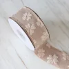 Premium Texture 4cm x 9m Ruffles Clover Ribbon Flower Art Baking Wrapping Hair Accessories Ribbon