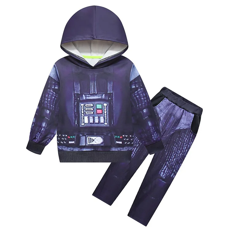 Kids Children Darth Vader Anakin Skywalker Hoodie Trousers Outfits Cosplay Costume
