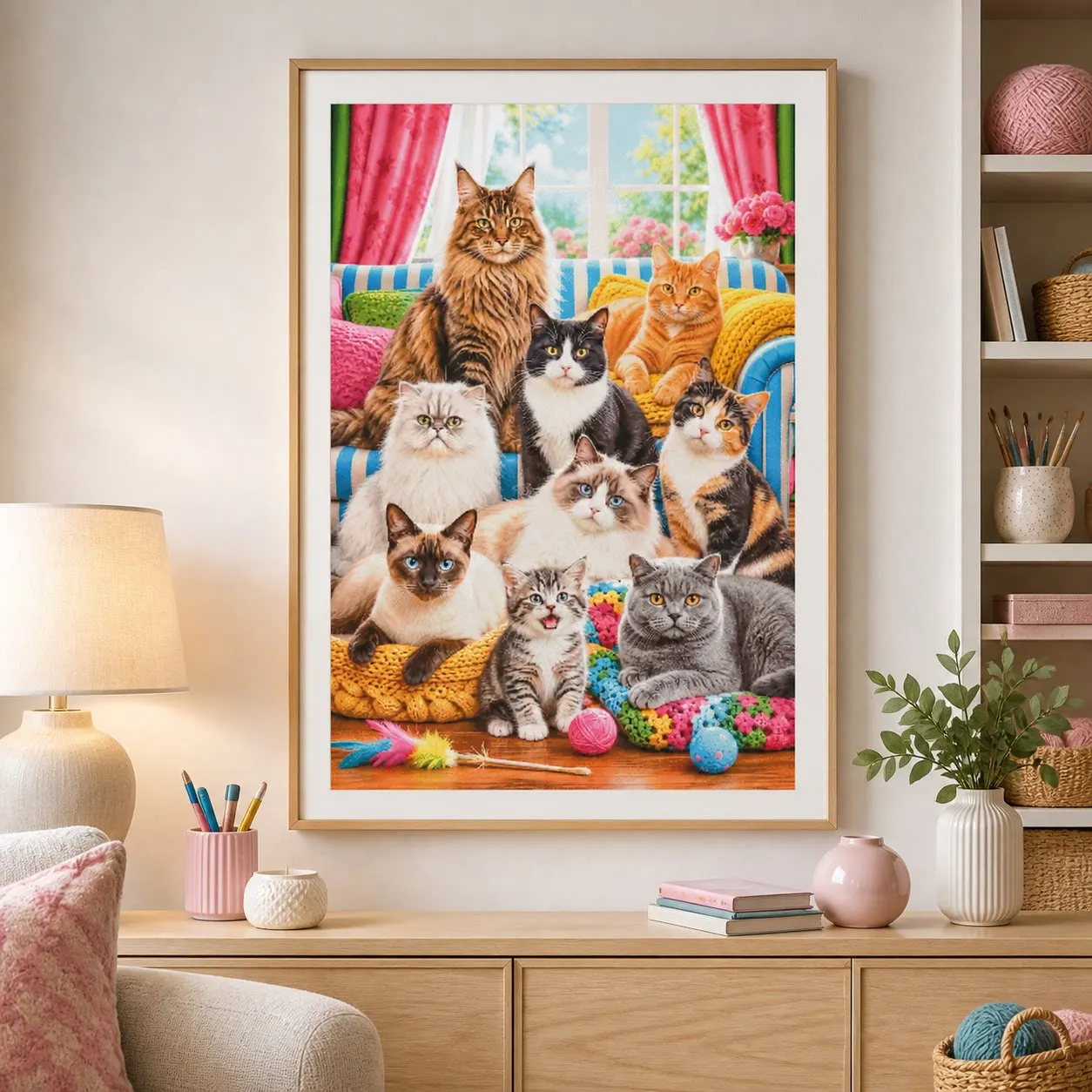 ZZ9117-Cat Family Portrait]