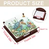 Wooden DIY Sea Turtle Diamond Painting Kit Note Box with 160 Papers for Office
