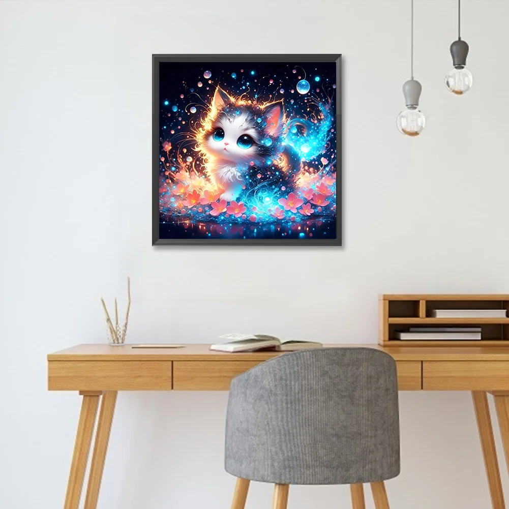Diamond Painting - Full Round Drill - Cat(Canvas|30*30cm)