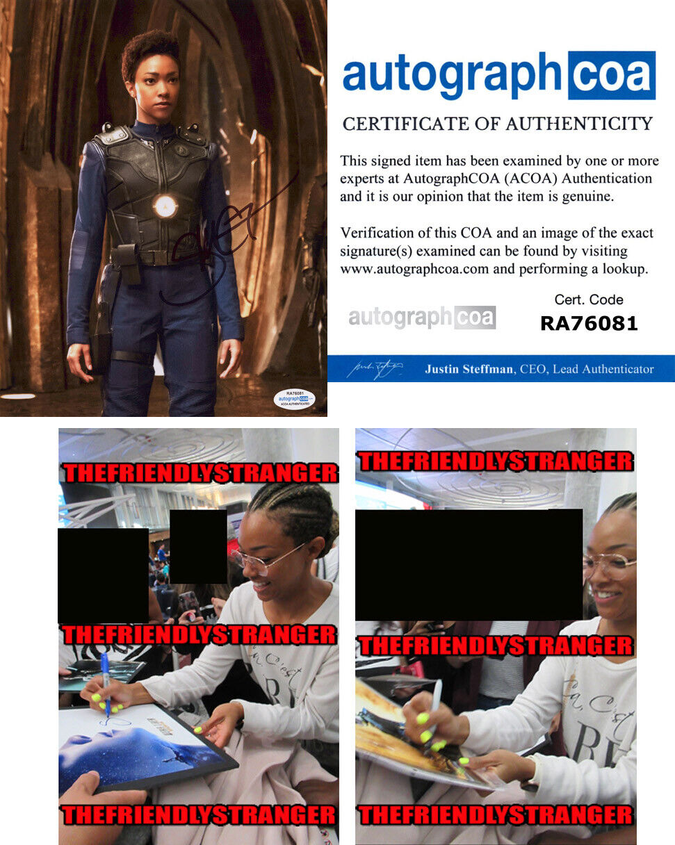 SONEQUA MARTIN-GREEN signed STAR TREK DISCOVERY