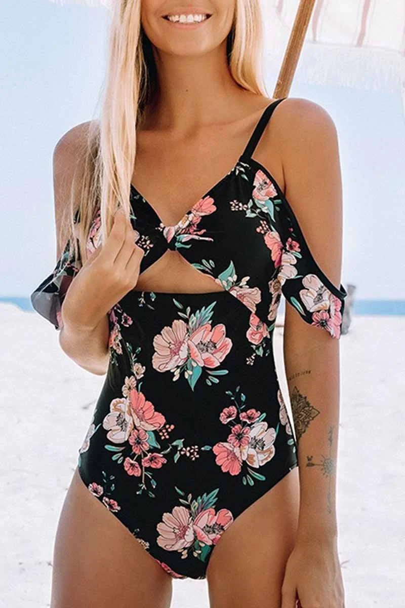 Fashion One Piece Floral Swimsuit