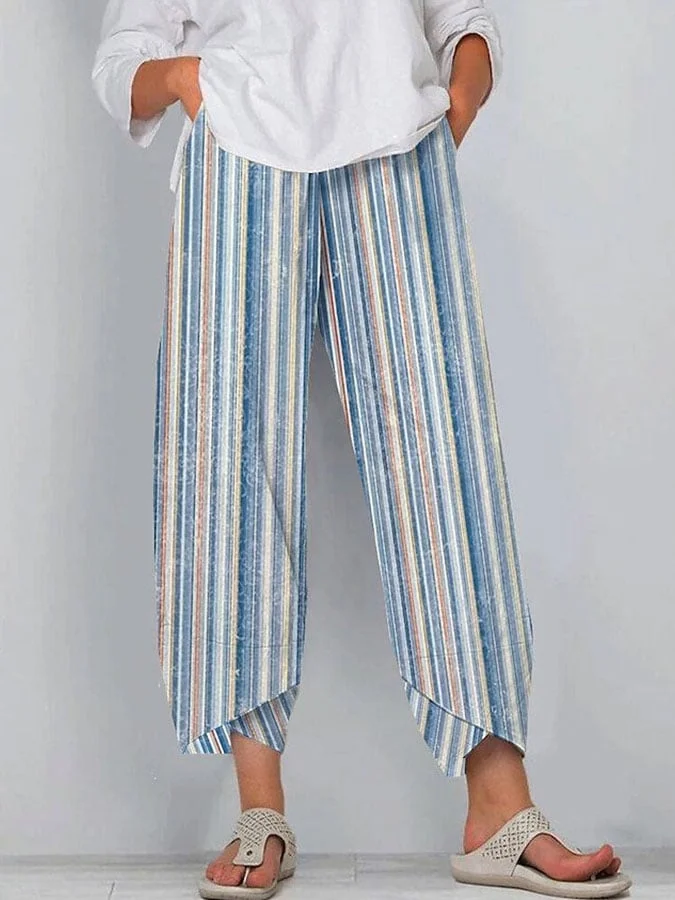 Women's Stripe Printed Lounge Pants socialshop