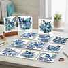 12Pcs Butterfly Bluebird DIY Diamond Painting Greeting Cards for Adults Gifts