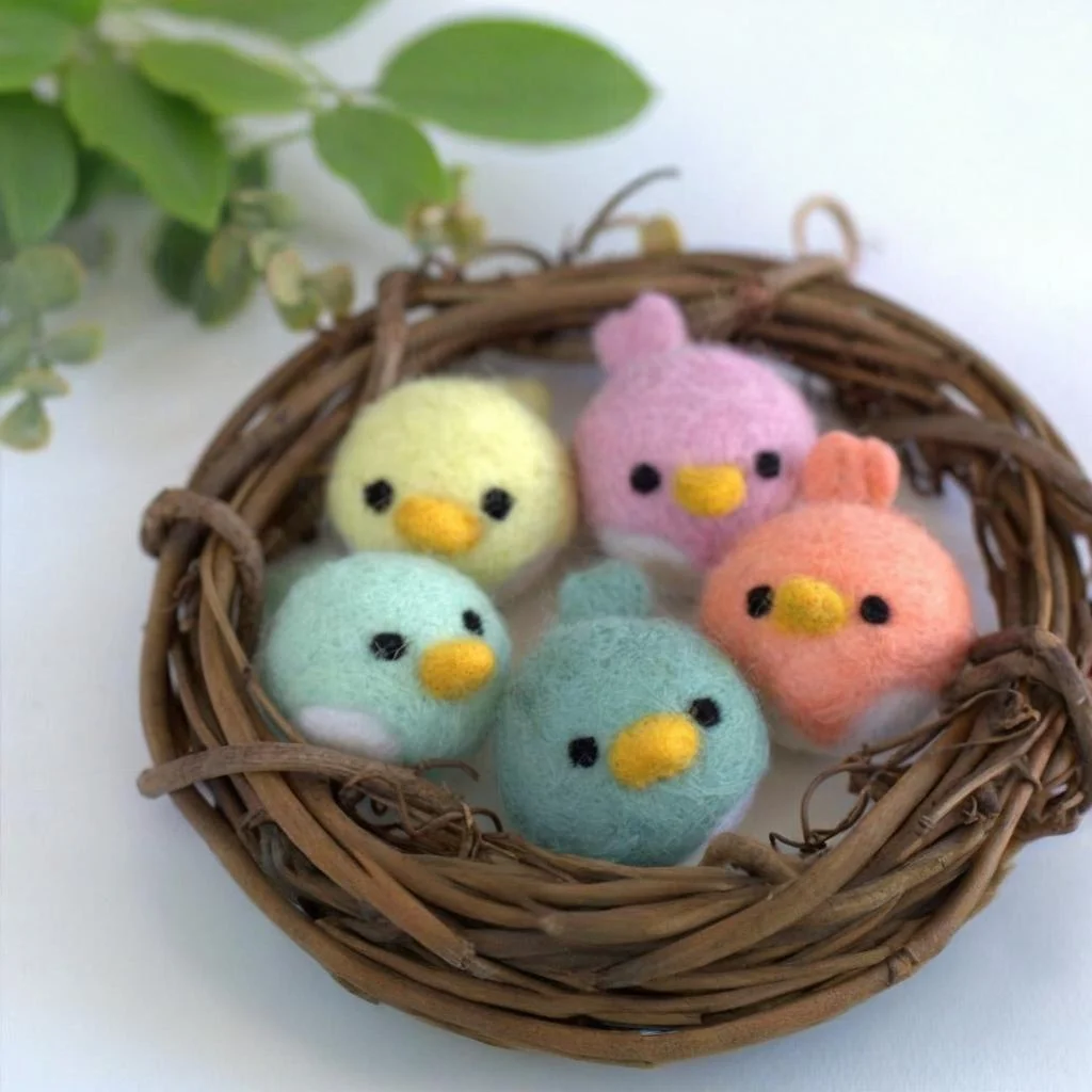 Spring Felt Bird Chick
