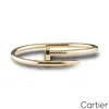 Cartier Oro Amarillo Plain Juste Un Clou Pulsera Tama&ntilde;o 18 B6048218
