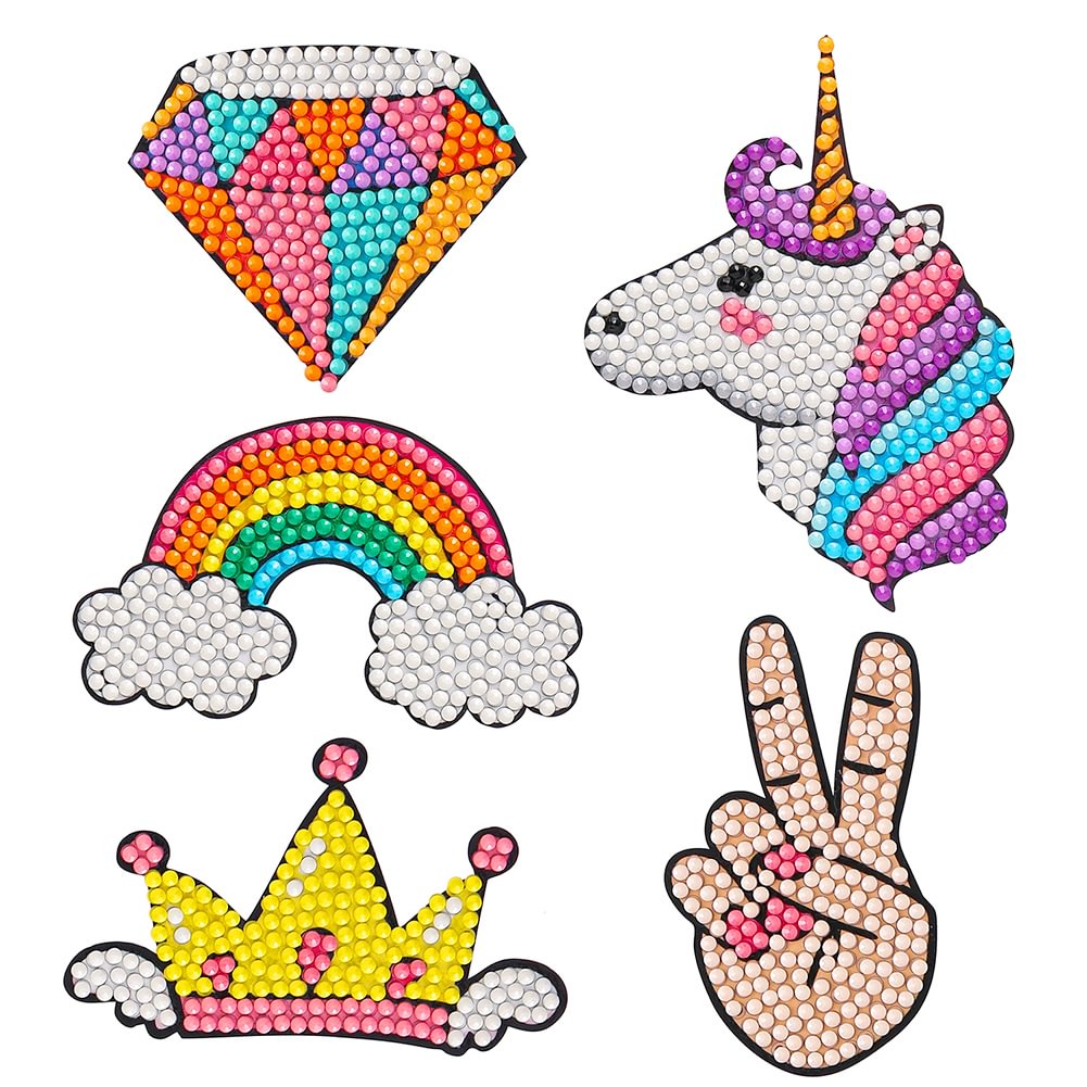 5pcs DIY Decal Cute Animals Sticke
