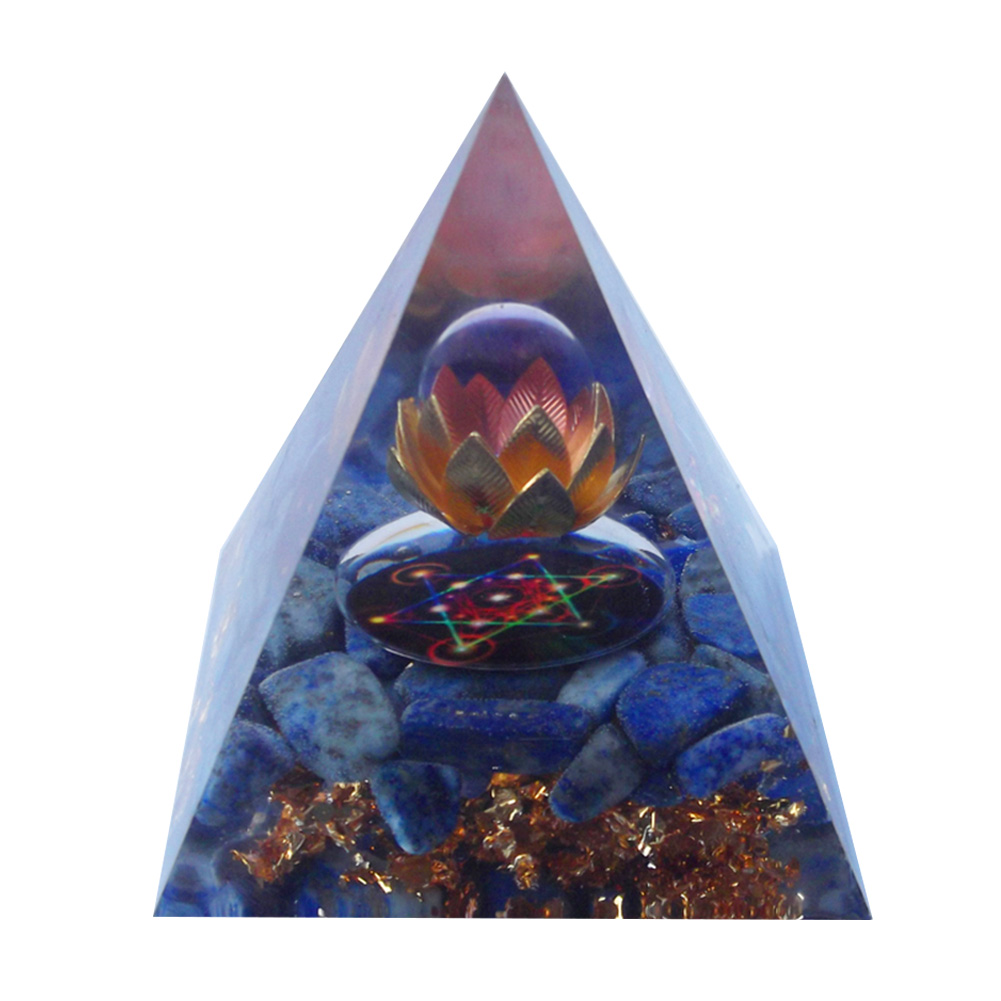 

5cm Natural Orgonite Pyramid Chakra, 501 Original