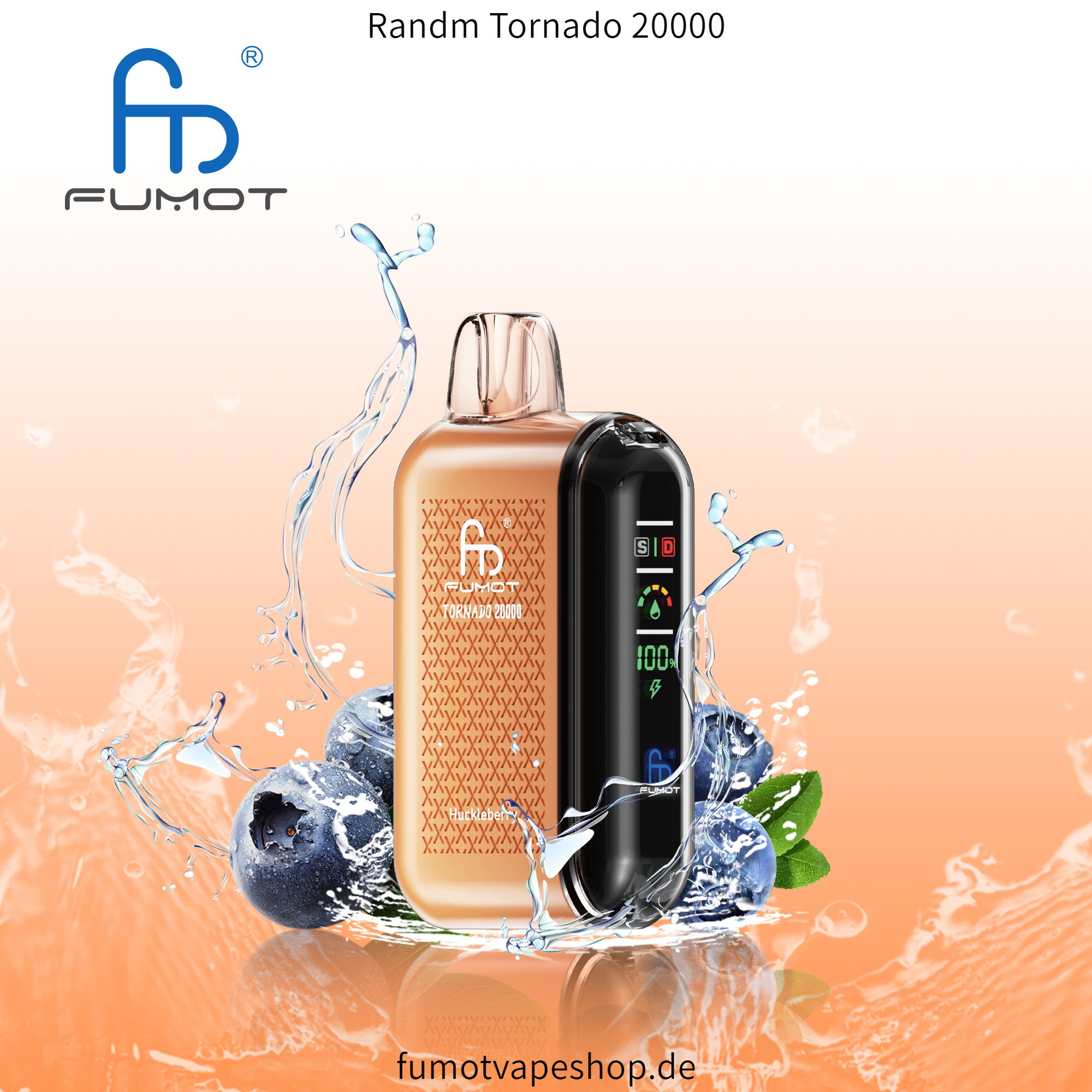 Randm Tornado 20000 Heidelbeere  fumotvapeshop