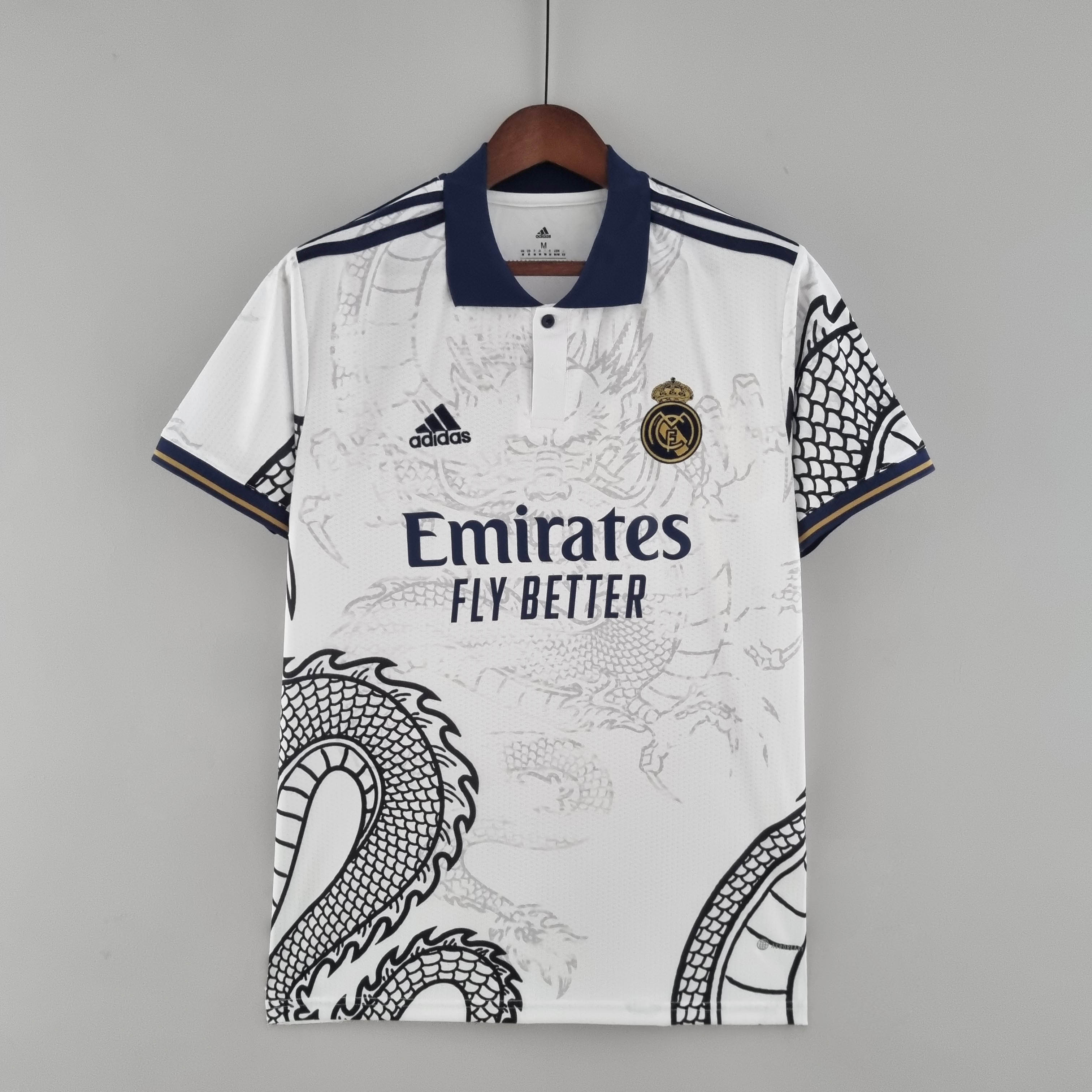 2022/2023 Real Madrid Chinese Dragon Football Shirt White