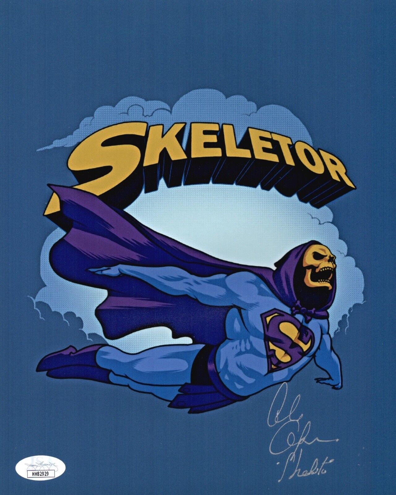 ALAN OPPENHEIMER Signed SKELETOR 8x10 Photo Poster painting Masters Of The Universe JSA COA Cert