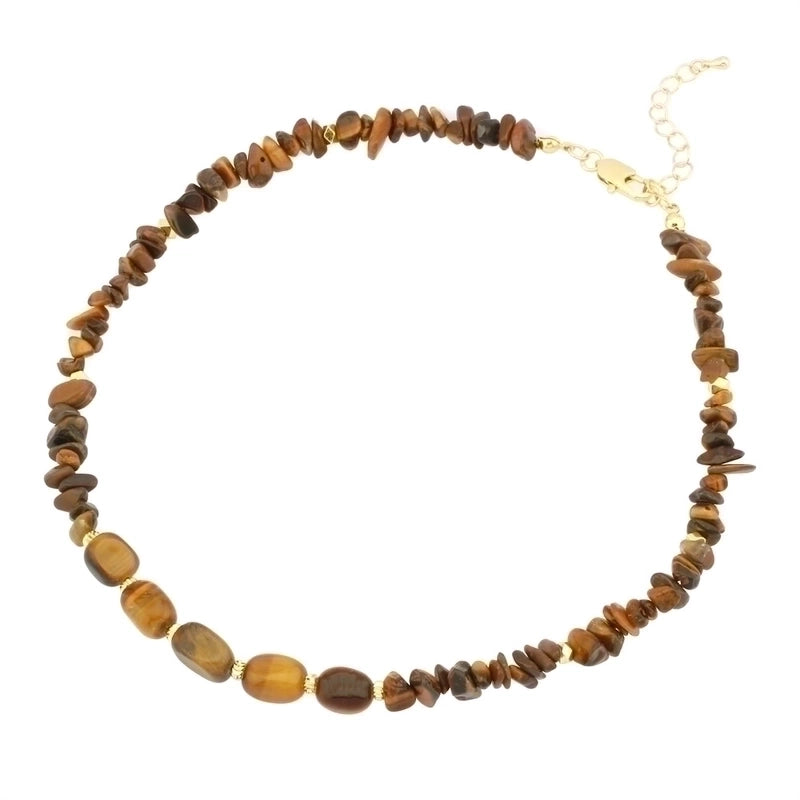 IG Style Retro Geometric Stone Natural Stone Necklace In Bulk