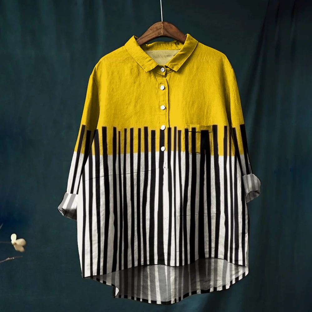 Women's Stripes Printed Casual Shirt