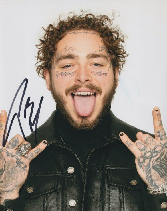 Post Malone signed 8x10 Photo Poster painting In-person