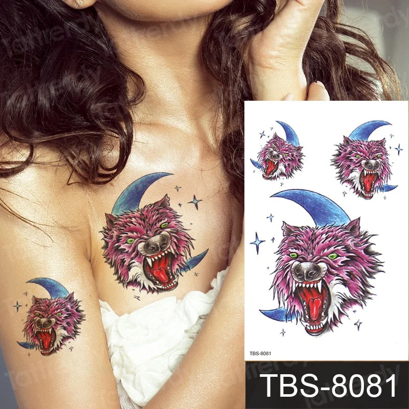 temporary tattoo phoenix dragon animals tattoo art body stickers women men legs sexy tatoo fake waterproof decal sheet water