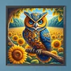 Diamond Painting-5D Full Round Drill Owl(40x40cm)
