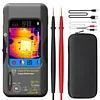 BSIDE Thermal Imaging Camera Multimeter, 320 x 320 IR Resolution with 15 Thermal Palettes, 20000 Counts with 3.98 Inch Touch LCD, Measuring Cap, AC Clamp, Temperature Diode for Electrical Home Electronic Inspection