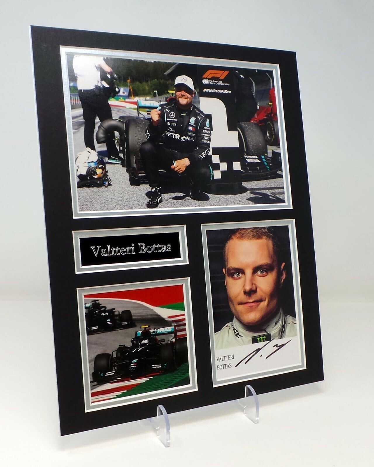 Valtteri BOTTAS Signed Mounted Photo Poster painting Display 1 AFTAL F1 Mercedes Racing Driver