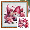Flower Goblin Couple-11CT Stamped Cross Stitch 45*45cm/17.72*17.72in