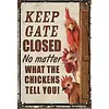 Chicken Warning - Vintage Metal Signs(8*12Inch/12*16Inch) - Chicken