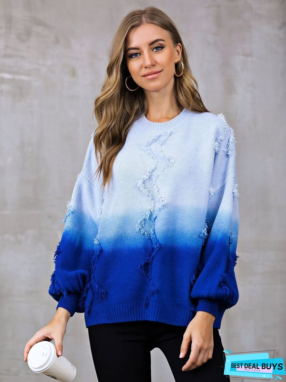Casual Tie-Dyed Sweater
