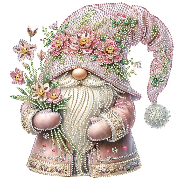 Flower Gnome 30*30CM (Canvas) Special Drill Diamond Painting gbfke