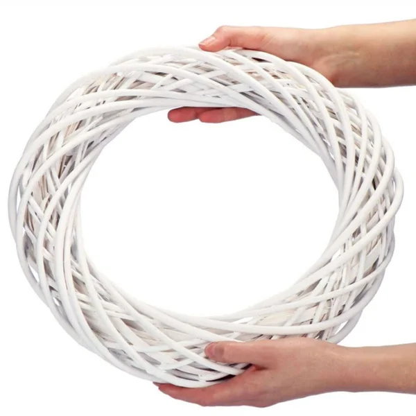 10/20/30 Cm Wicker Wreath Decor Christmas Rattan Vine Ring Floral Hoop Natural Ornaments Craft Accessories Diy Garland Gifts